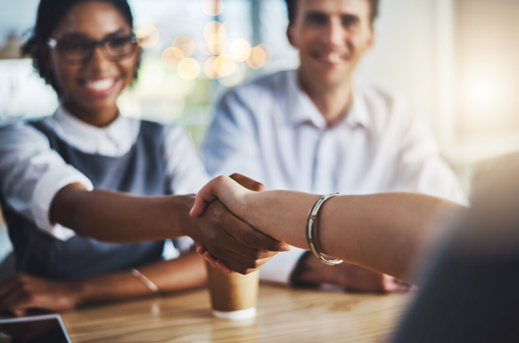 A positive in-person interaction that highlights trust, loyalty, and customer retention.